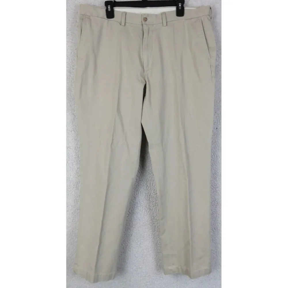 Mens Polo Ralph Lauren Chino Pants Size 38/32 Beige Preppy Classic‎ Normcore